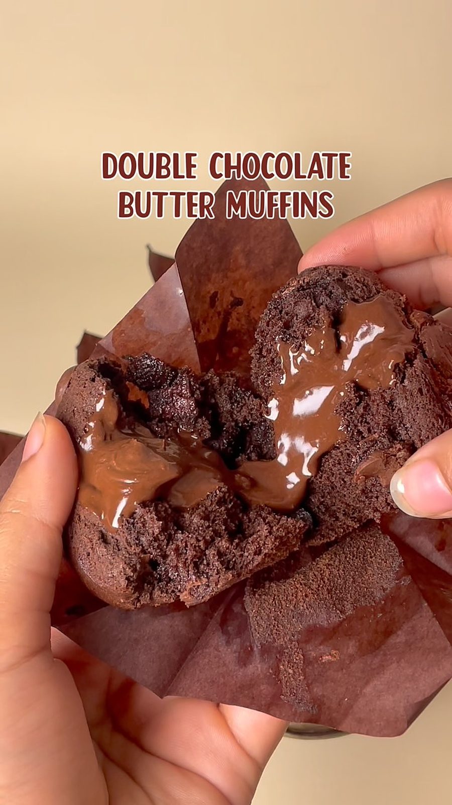 Double chocolate butter muffins